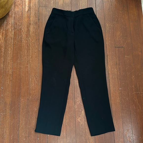 J. Crew Pants - J.Crew Black Tapered Ankle Trouser Pants Size 0